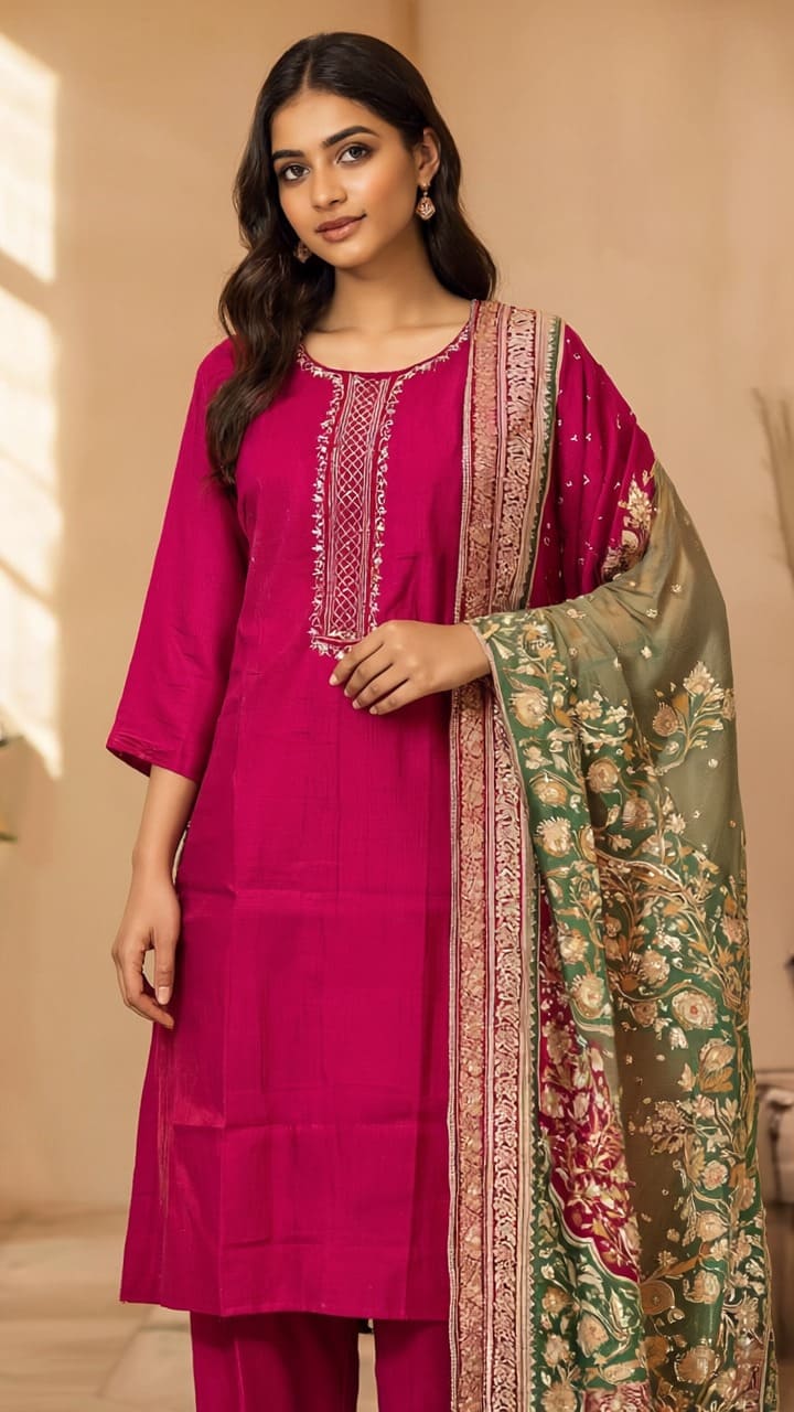 D.Gokuldas NX - Pink Kurti Set